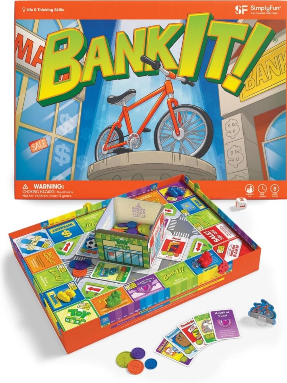 Money Game for Kids - Learn Saving, Spending, Donating & Earning Interest - Ages